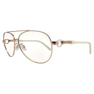 Juicy Couture DECO/S Gold/White Sunglass / Eyeglass FRAMES ONLY - GOOD CONDITION